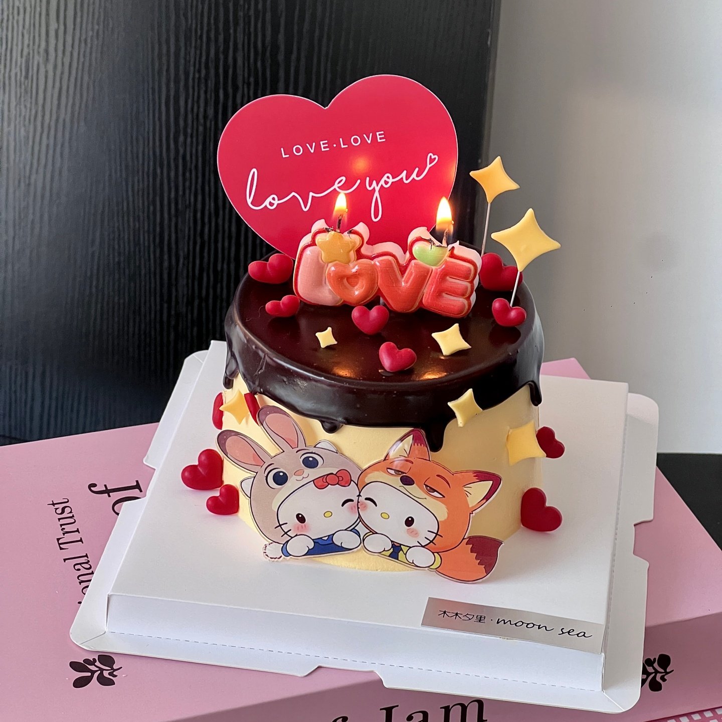网红尼克狐尼克2.14情人节蛋糕装饰love蜡烛爱心卡片烘焙甜品插件,节庆用品/礼品,节日装扮用品,淘宝优惠券,粉丝福利购,淘宝优惠卷