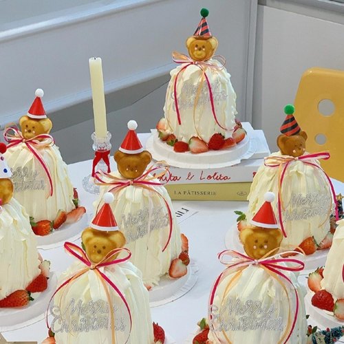 许愿树蛋糕装饰毛毡圣诞快乐