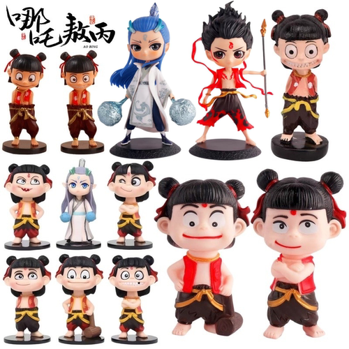 哪吒敖丙蛋糕装饰摆件我命由我不由天男孩男生儿童生日烘焙插件