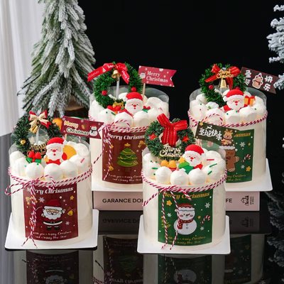 2024圣诞节草圈蛋糕装饰插件