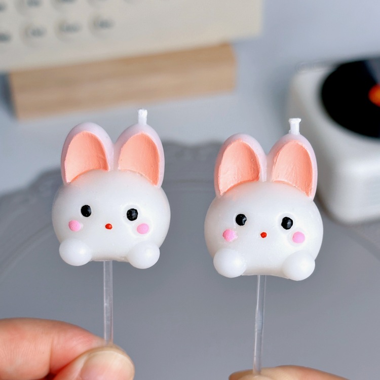 小兔子蜡烛摆件卡通可爱