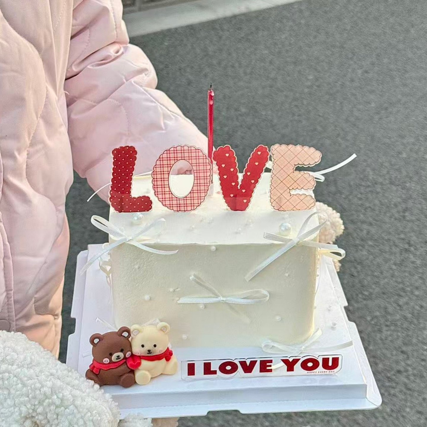 网红2.14情人节爱心小熊蛋糕装饰摆件love亚克力情侣告白烘焙装扮,节庆用品/礼品,节日装扮用品,淘宝优惠券,粉丝福利购,淘宝优惠卷