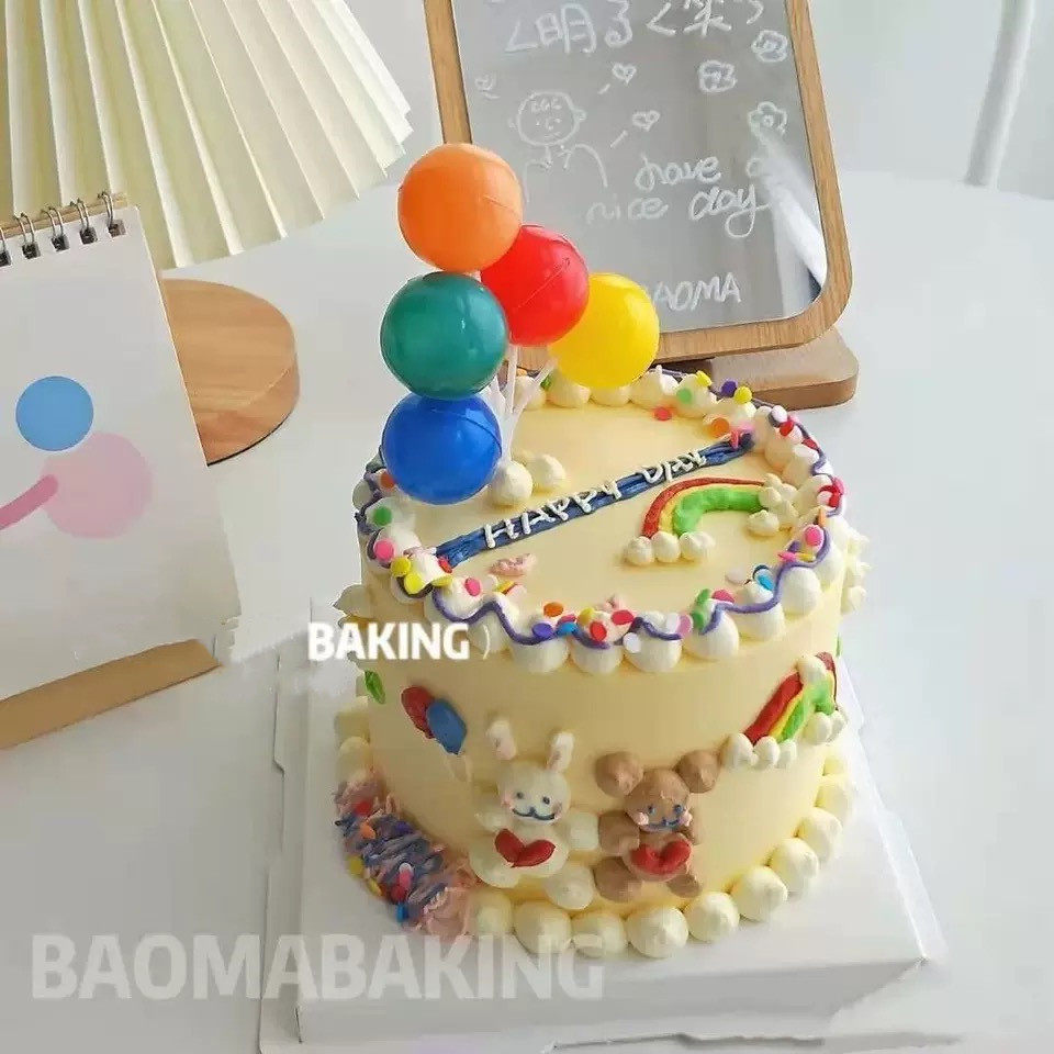 网红烘焙蛋糕装饰插件网红ins风五彩彩色气球生日蛋糕装饰插牌,节庆用品/礼品,节日装扮用品,淘宝优惠券,粉丝福利购,淘宝优惠卷