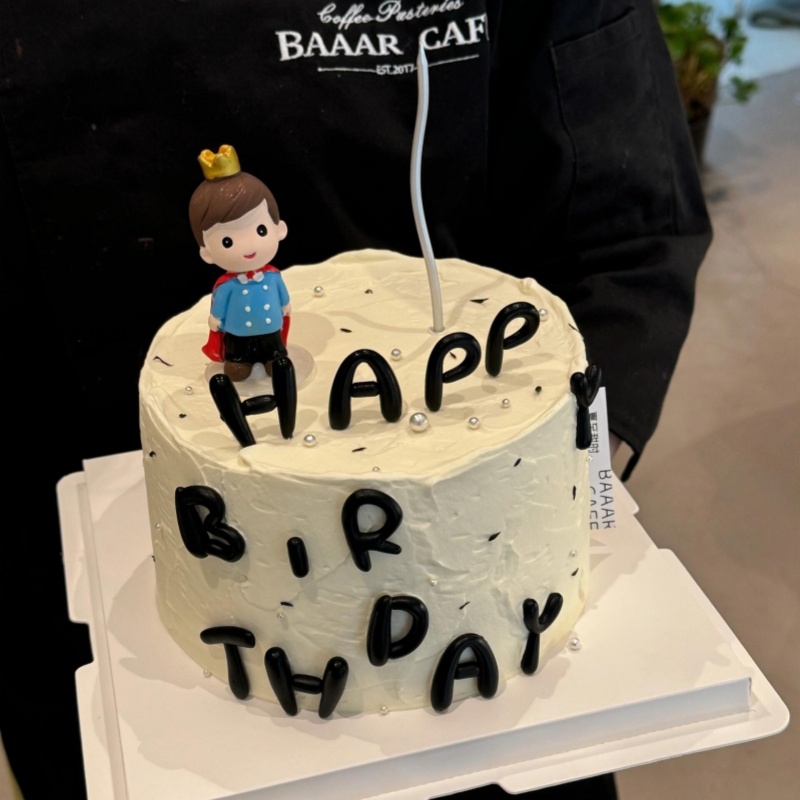 儿童生日软胶字母HB蛋糕装饰