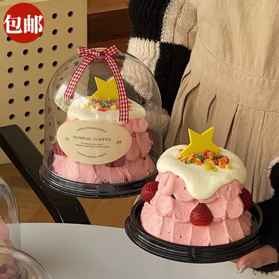 4寸圣诞节蛋糕装饰摆件