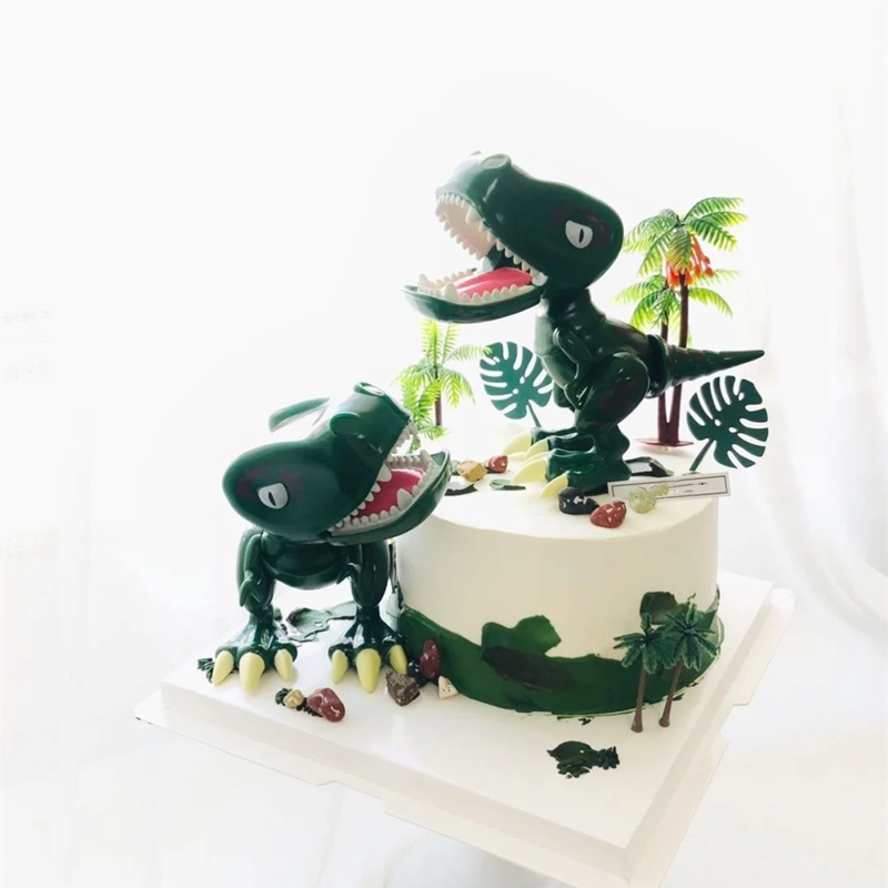 大恐龙蛋糕装饰摆件儿童小孩宝宝生日恐龙蛋糕烘焙甜品台插牌装扮