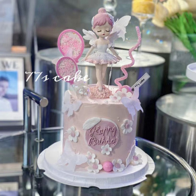 贝拉小公主仙女芭蕾舞蹈蛋糕装饰