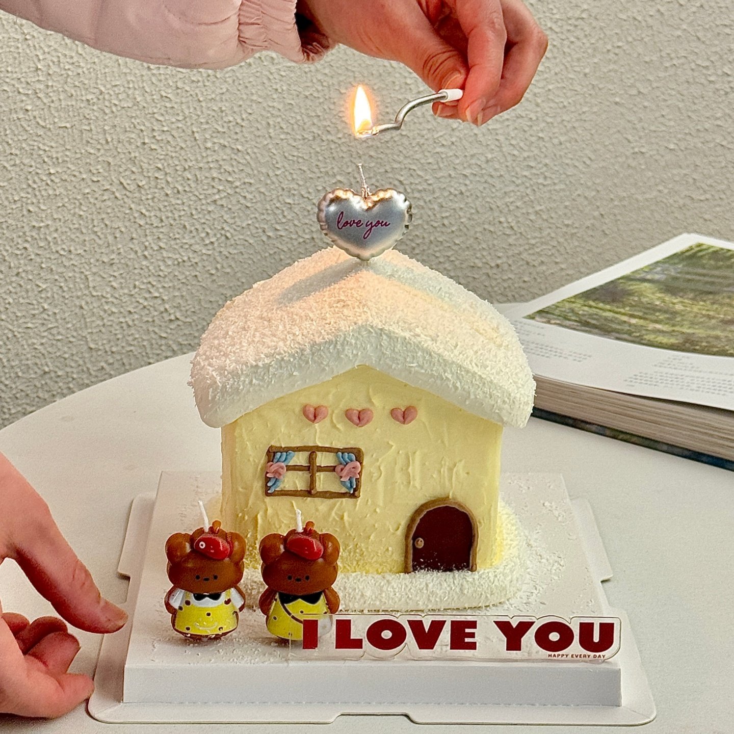 2026网红情人节iloveyou亚克力蛋糕装饰插牌点点小熊蜡烛摆件插件,节庆用品/礼品,节日装扮用品,淘宝优惠券,粉丝福利购,淘宝优惠卷