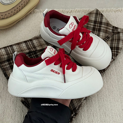 春日商店厚底小白鞋女