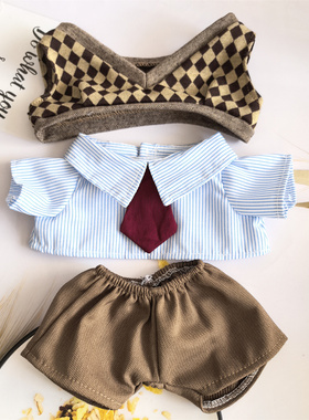 【仅售衣服】38cm拉布布娃衣配件泡泡玛特Labubu毛绒公仔替换着替