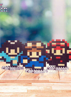 重装机兵拼装积木摆件手办周边怀旧复古桌面创意男生礼物红狼坦克