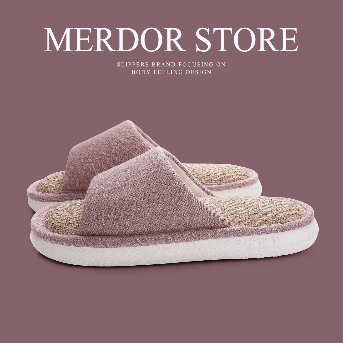 亚麻拖鞋女夏2025新款室内居家厚底防滑吸汗透气棉麻布拖鞋男四季