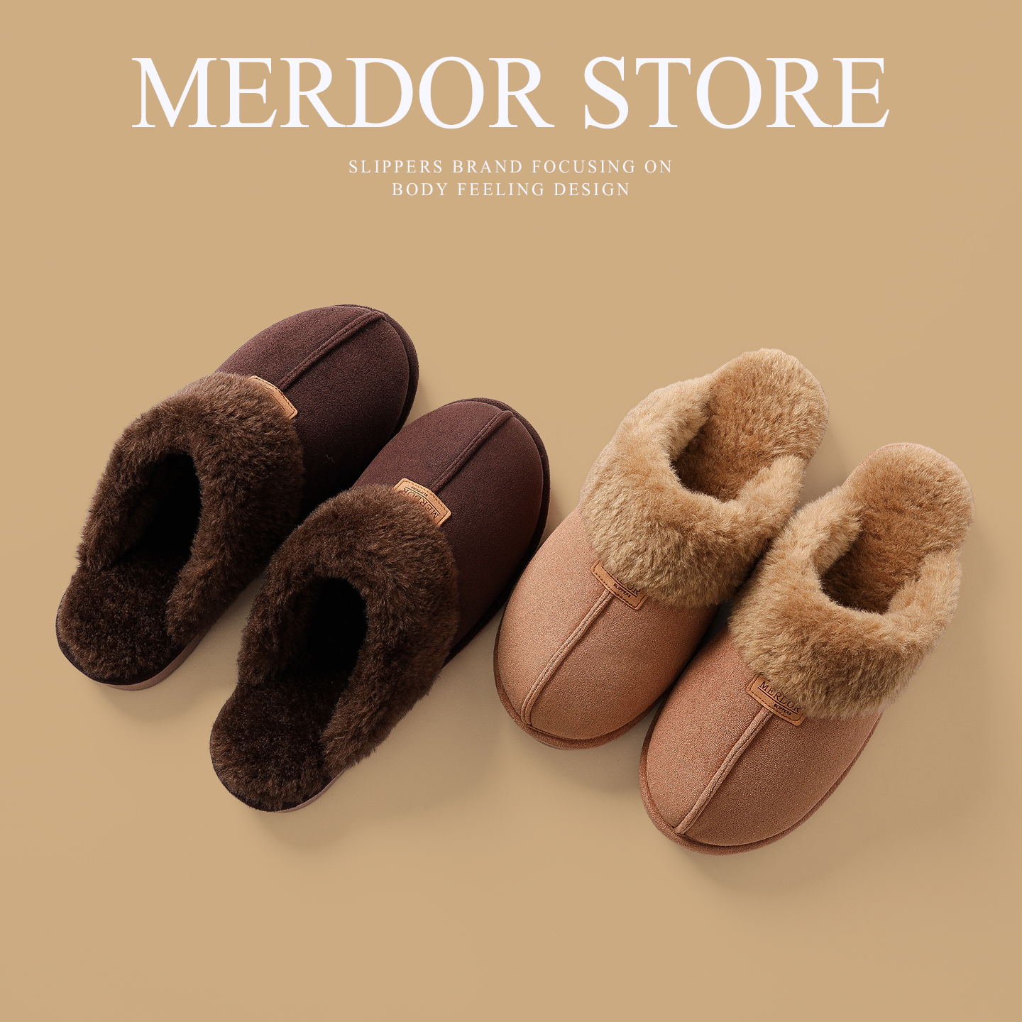 厚底可外穿毛绒保暖棉拖鞋女士秋冬季室内居家用情侣牛筋底拖鞋男