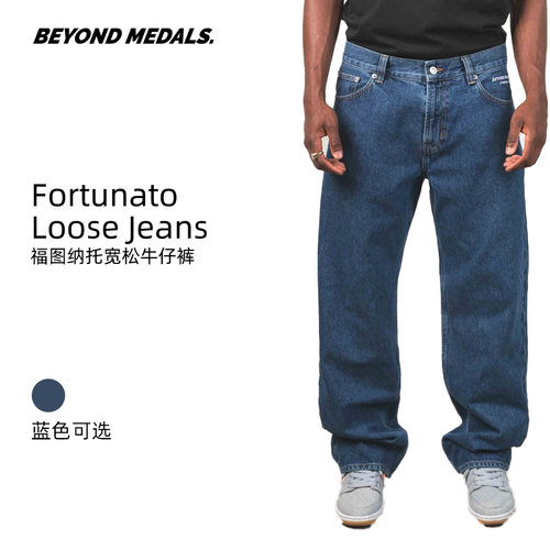 BEYONDMEDALS复古牛仔裤男