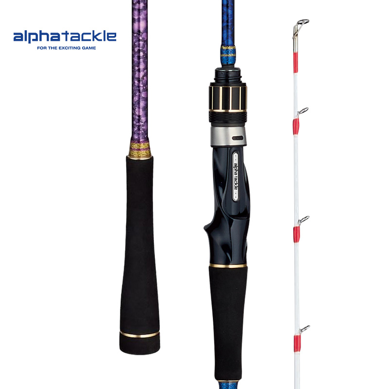 ALPHA TACKLE日本阿尔法MID ARM GS实心玻纤近海船底轻型石斑钓竿 户外/登山/野营/旅行用品 路亚竿 原图主图