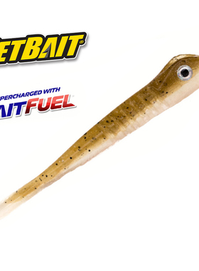 美国NETBAIT漂流 浮水扁尾虫2.75英寸路亚软饵倒钓铅头钩鲈鱼鳜鱼