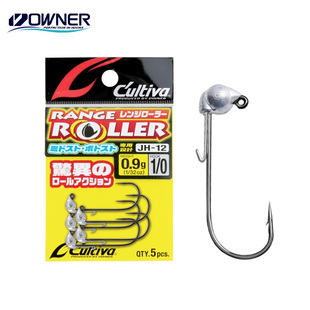 日本OWNER欧娜JH 12摇摆铅头钩钓鱼钩路亚鲈鱼软虫假饵钩钓鱼神器