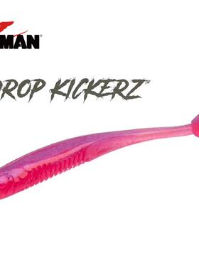 ZMAN浮水T尾摇摆尾DROP KICKERZ路亚软假饵野钓黑坑竞技鲈鱼饵