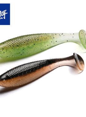 言饵LB大摆鱼T尾贝特路亚缓沉软饵浮水野钓鳜鱼黑坑鲈鱼路亚假饵
