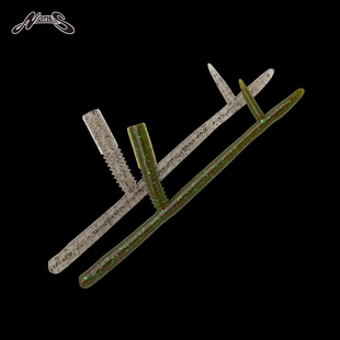 竞技NORIES沉水面条虫软饵黑坑wacky倒钓鲈鳜鱼防挂竞技路亚假饵