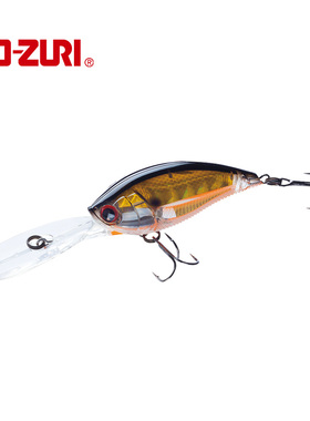 日本YO-ZURI友祝3D摇滚胖子R1108淡海水路亚浮水硬饵鲈鱼翘嘴鱼饵