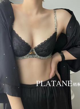 觅影BC超薄杯梧桐本色内衣精致蕾丝小胸聚拢饱满大胸显小wn22206
