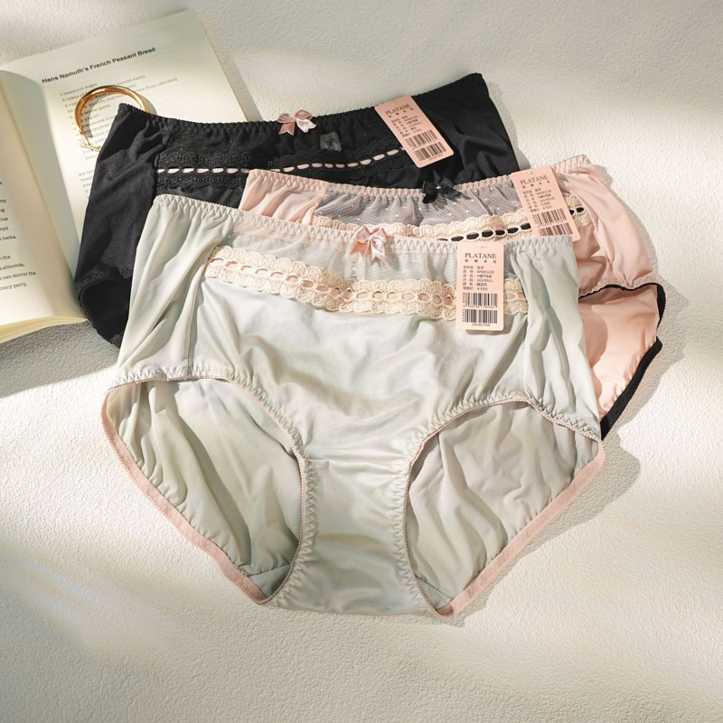 梧桐本色言序系列中腰平角裤闪光双拉柔软舒适精致小裤WM85228