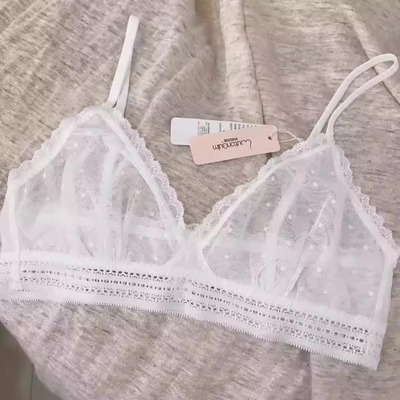 【断码特惠】梧桐闺蜜吊带背心内衣蕾丝性感超薄三角杯文胸GM9019