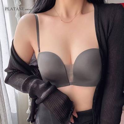 旖旎AB加厚模杯梧桐本色内衣小胸可拆卸无肩带3.0稳定不掉wn24131