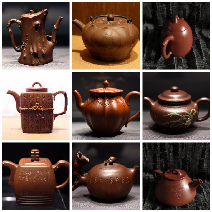 中国茶文化茶器茶艺茶道喝茶品茶紫砂壶宣传海报设计背景图片素材