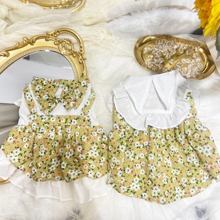 【ＭZ原创宠物】狗狗猫咪情侣透气夏季春游踏青裙子马尔济斯布偶