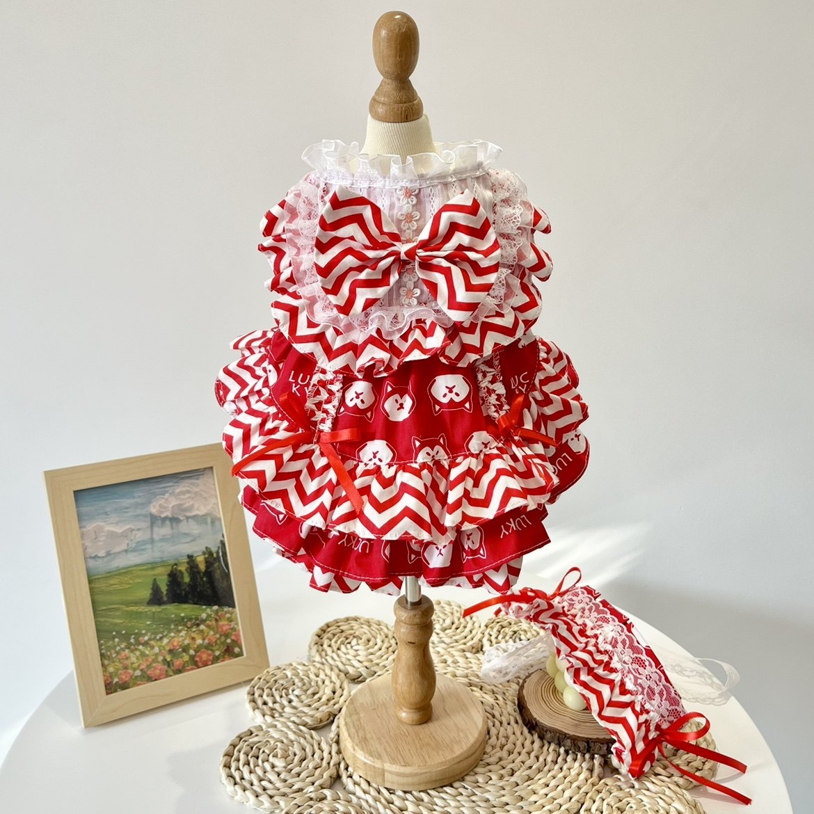 【MZ原创】宠物衣服新品小狗图案格子风公主裙猫咪狗狗兔兔定制,宠物/宠物食品及用品,狗宠物服装/雨衣,淘宝优惠券,粉丝福利购,淘宝优惠卷