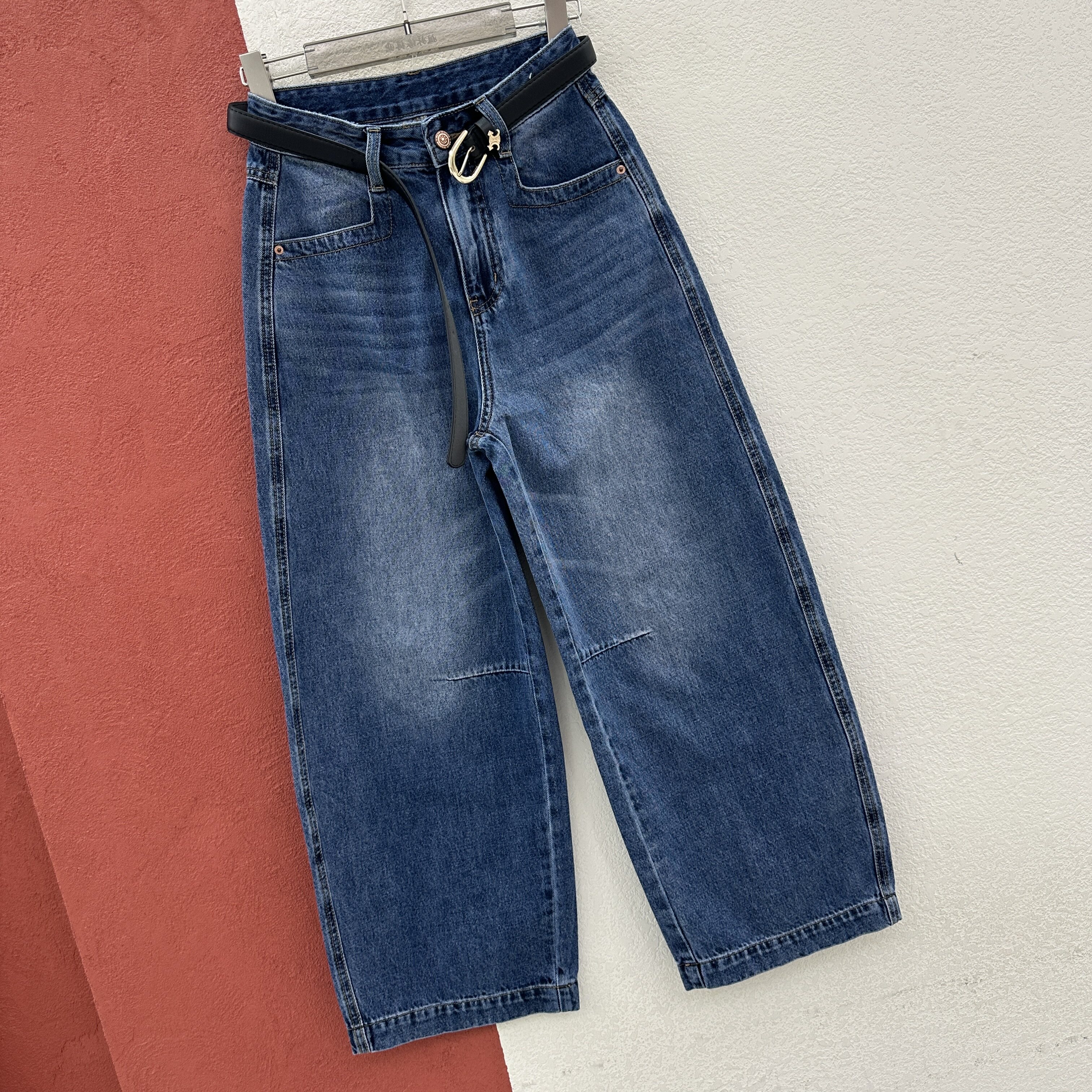 2026春款欧货Q FASHION JEANS酷希莱61159牛仔裤女九分香蕉弯刀裤