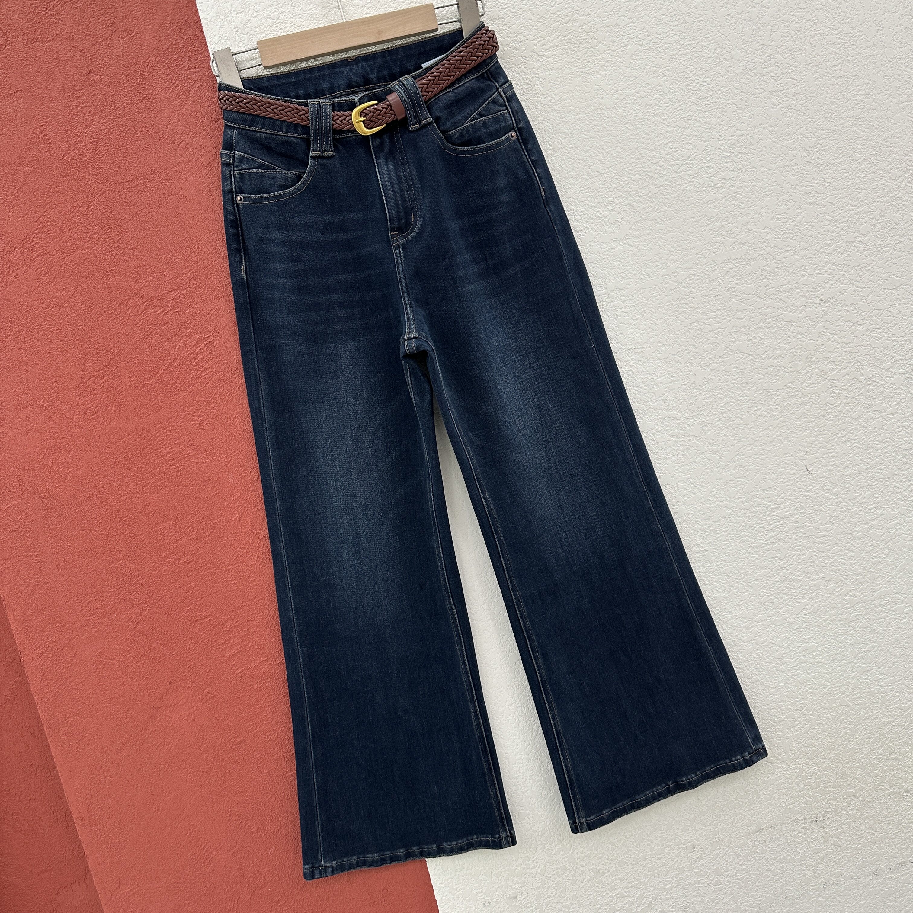 2026秋款Q FASHION JEANS酷希莱8682喇叭裤九分显瘦微喇牛仔裤女