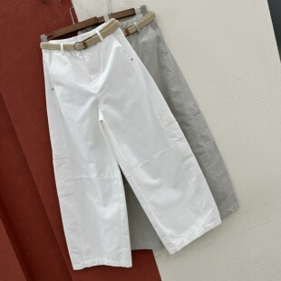 2026春款韩版高腰宽松牛仔裤女显瘦工装弯刀香蕉裤时尚百搭拖地裤