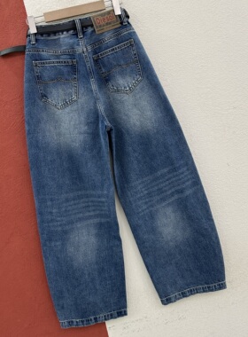 春款FASHION JEANS酷希莱61163牛仔裤女高腰显瘦弯刀裤镰刀裤长裤