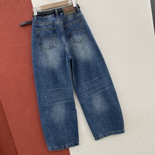 春款FASHION JEANS酷希莱61163牛仔裤女高腰显瘦弯刀裤镰刀裤长裤