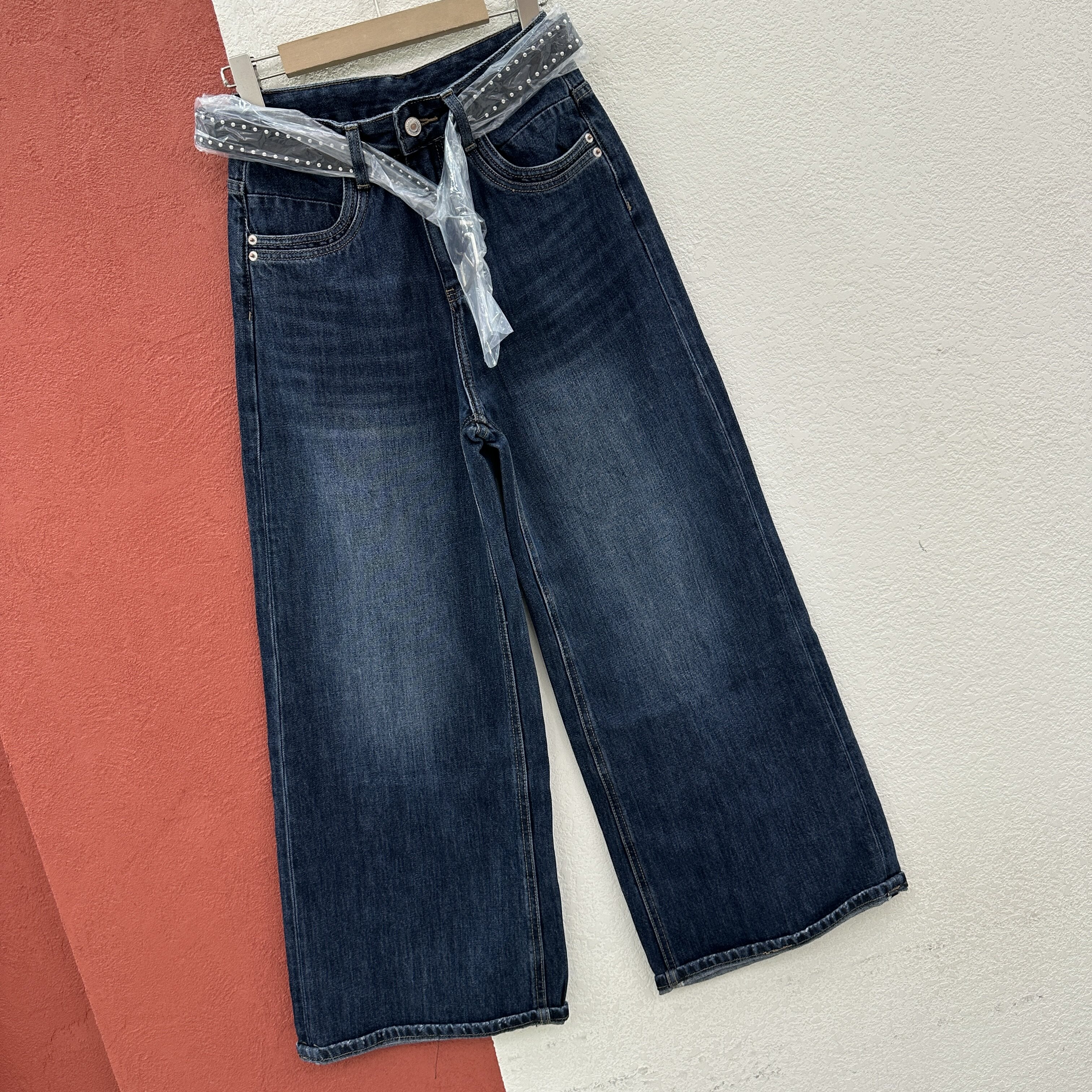 2026秋款Q FASHION JEANS酷希莱61391显瘦牛仔裤女高腰宽松阔腿裤