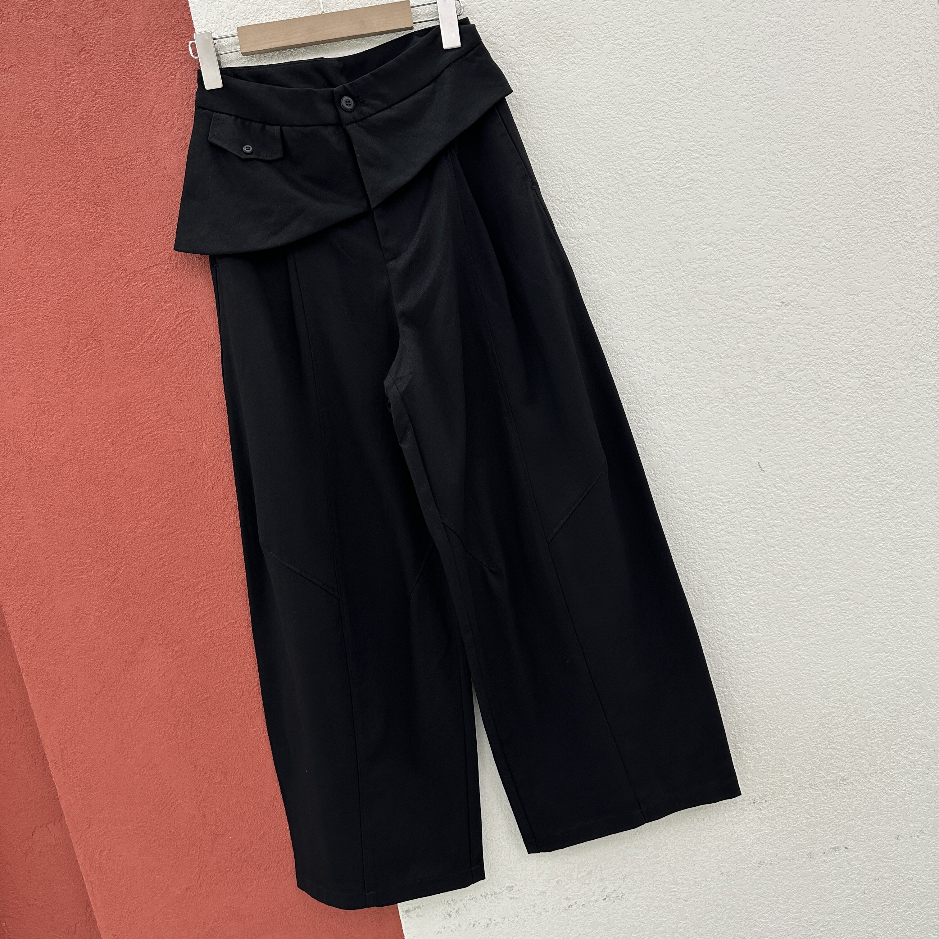 2026秋款Q FASHION JEANS酷希莱598天丝裤女屁帘阔腿裤宽腿直筒裤