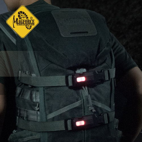 MAGFORCE麦格霍斯T9901 1寸SOS闪光扣具灯安全提示灯旅行者配备