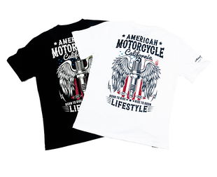 active 纯棉1002 region中国台湾AR潮机车火花塞t恤天使双翼半袖