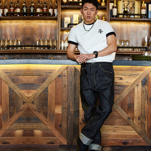 active 男H001 region中国台湾AR摩托车赛车复古百搭直筒型牛仔裤