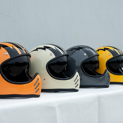 Active Region经典复古街头小盔体轻量高压电全盔四季摩托车头盔