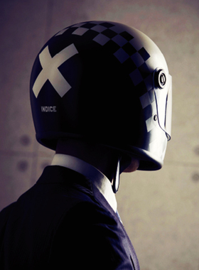 active region中国台湾AR摩托车头盔潮酷黑白格子哈雷机车男全盔