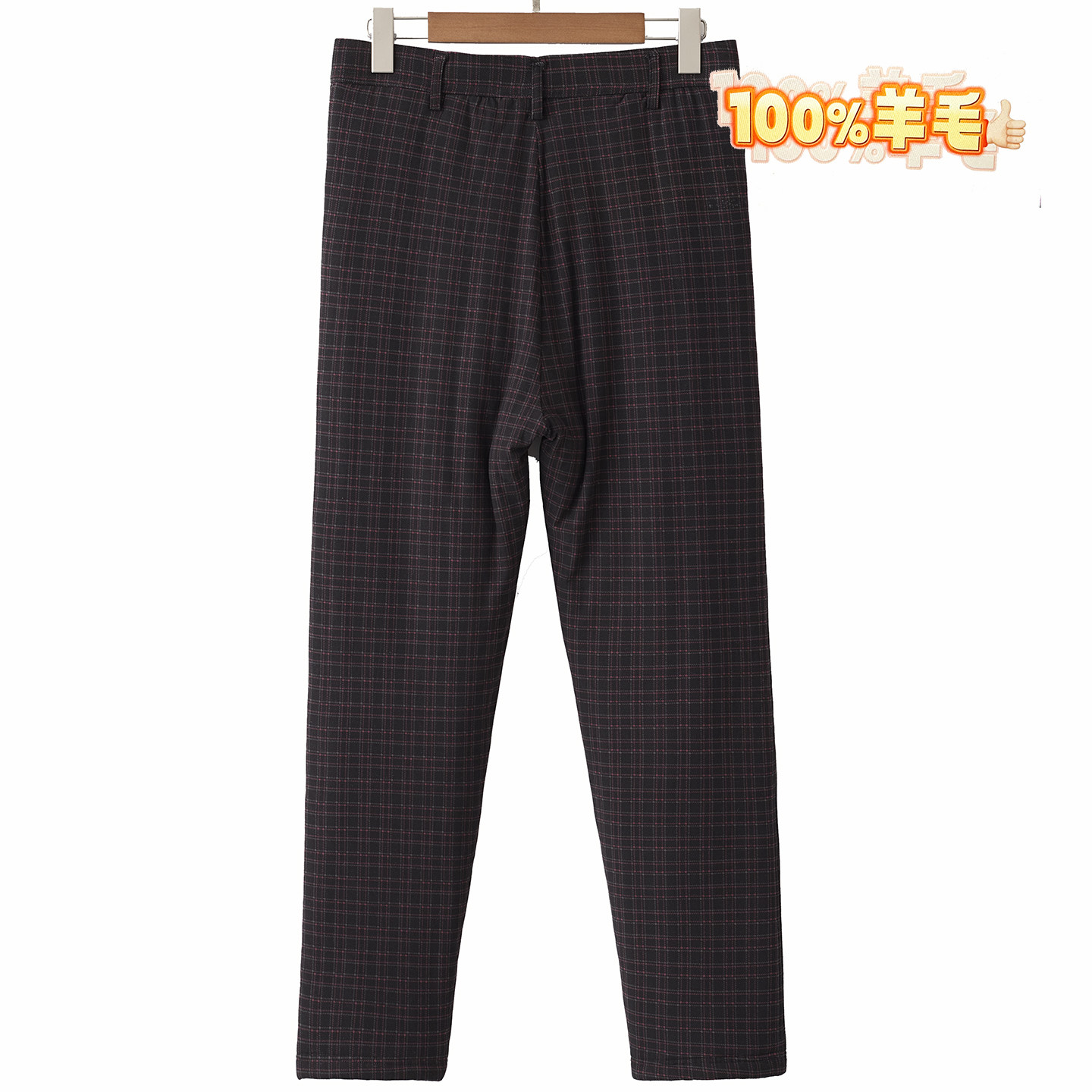 银州羊女士羊毛棉裤妈妈款加厚高腰深裆印花棉毛裤冬季新款外穿