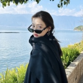 「关於」新2024胡连馨儿同款 roco墨镜复古猫眼防紫外线GM太阳眼镜