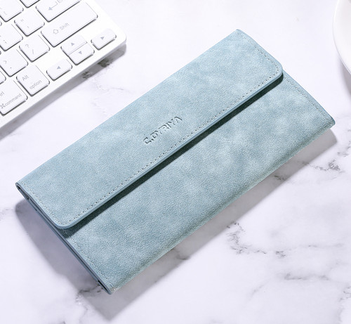 男士长款钱包多卡位薄款卡包一体