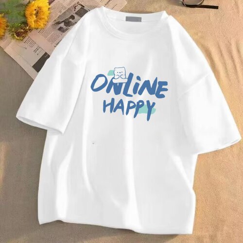 夏季短袖T恤牛奶丝双磨180克五分袖T恤黑白M-5XL