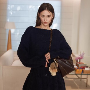 Forevercan女装2026新款锡纳亚羊毛粗花呢外套+可拆卸针织连衣裙