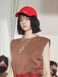 勃艮第红格半裙 休闲复古布朗棕套装 Forevercan女装 2023早秋新款